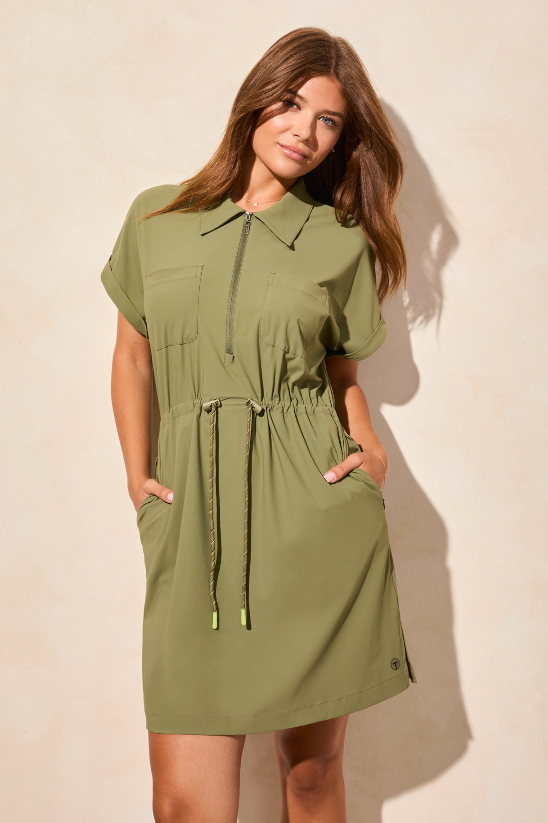 4-Way Stretch Polo With Drawcord, Bamboo