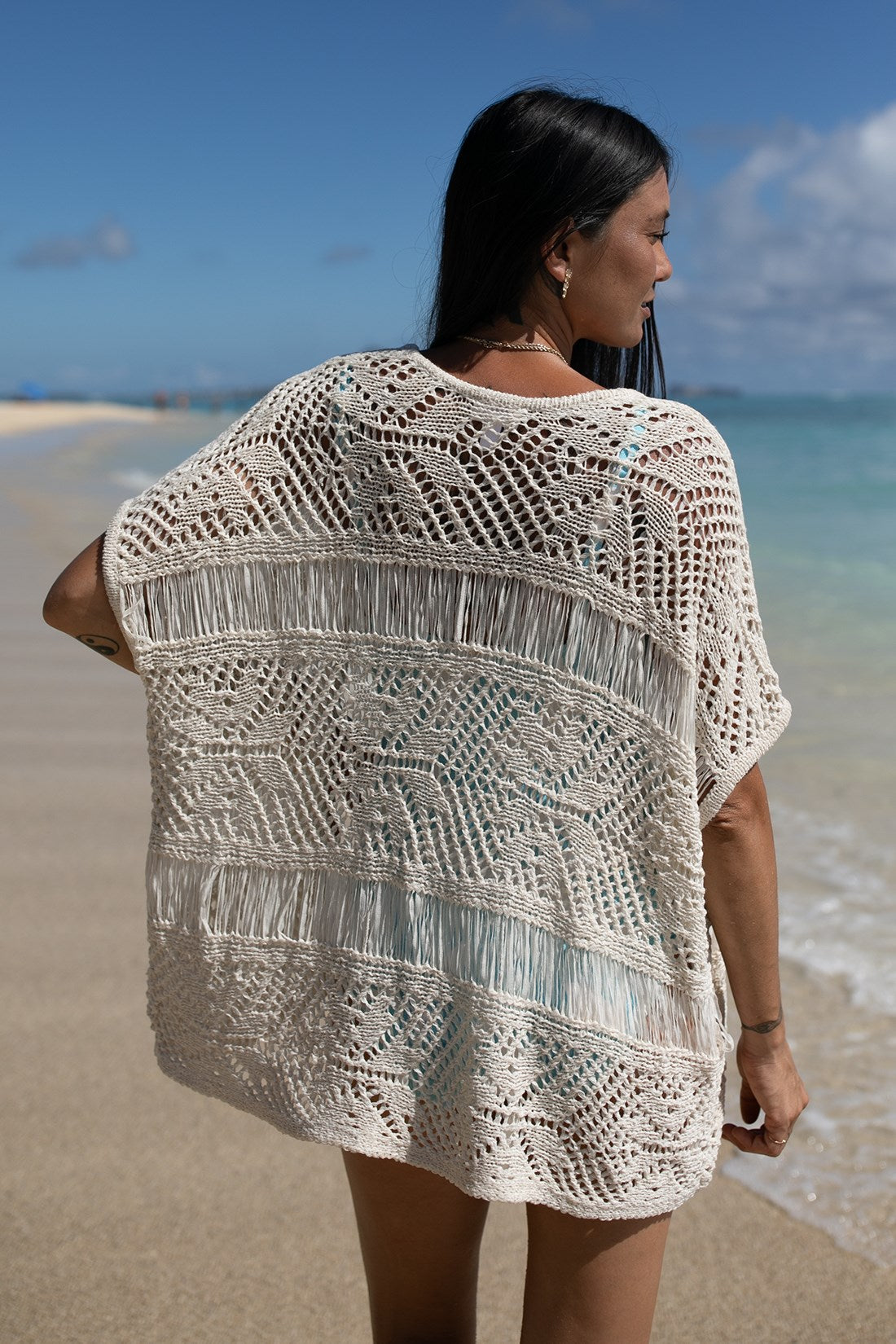Loose Knit Cardigan - Natural