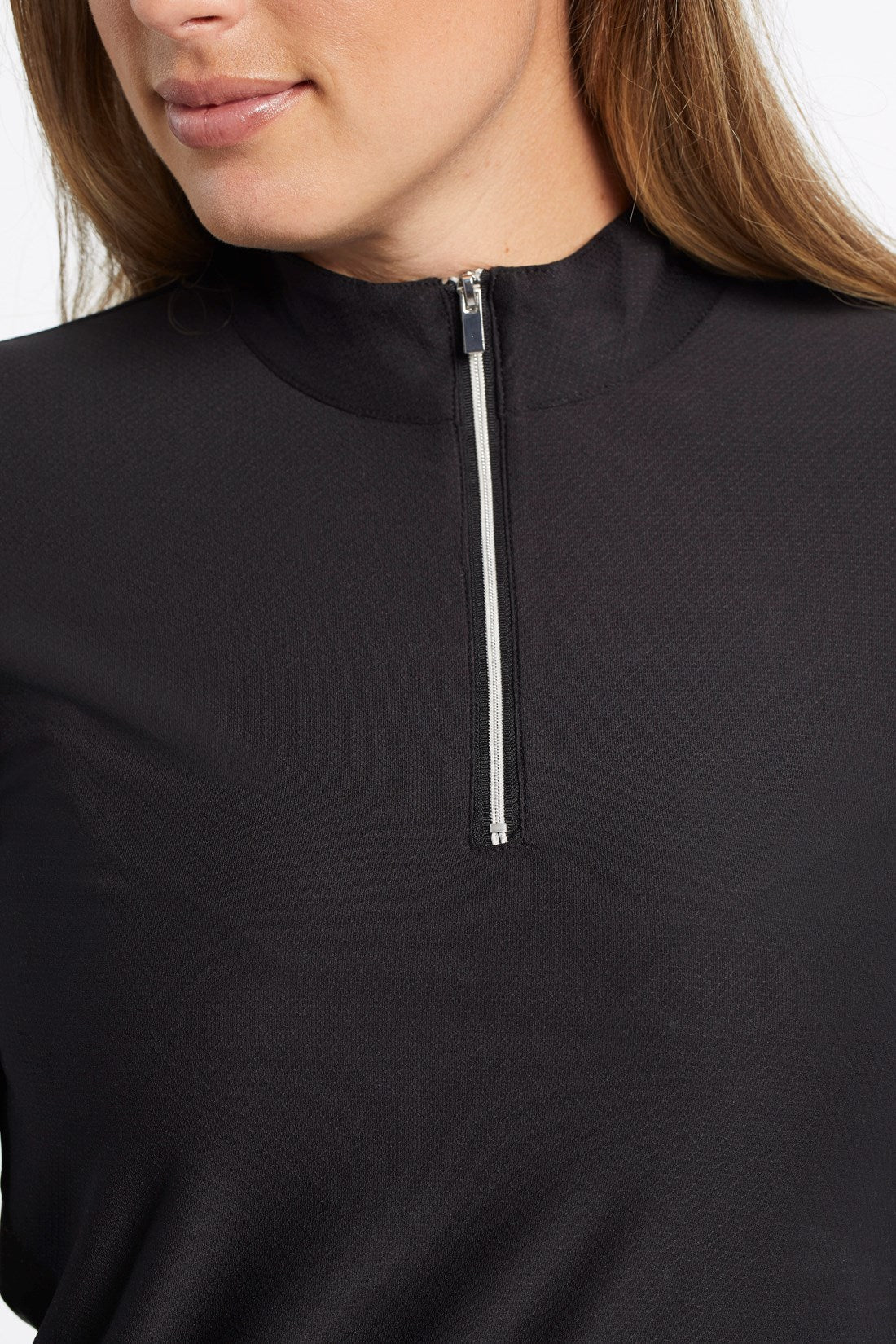Performance Stand Collar Top - Black
