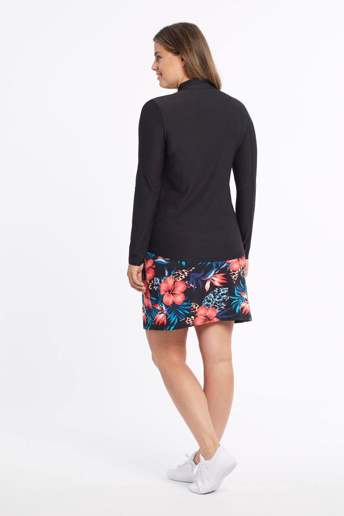 Performance Stand Collar Top - Black